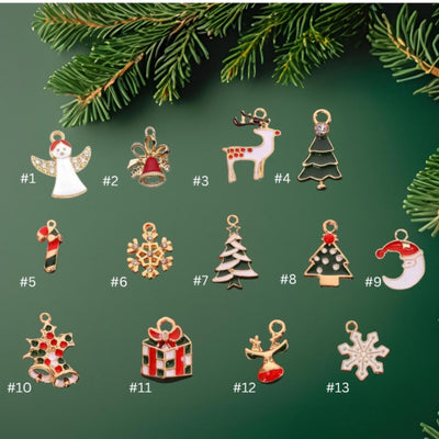 Alloy Fashion Jewelry Christmas Pendant Enamel Charm Customs DIY