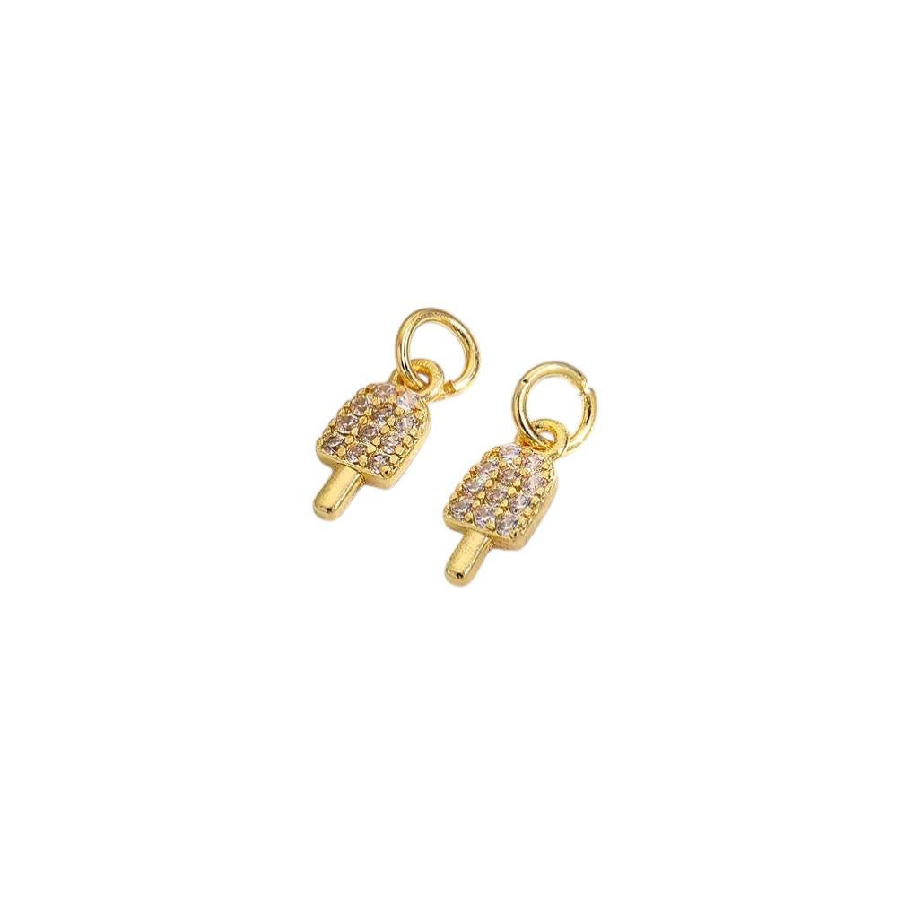CZ Pole Dancer Charm,  Finger Charm,