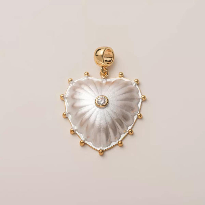 Gold Plated Charm Collection, Heart, Fish, Evil Eye - Zodiac Charms, Enamel - Stone Pendants