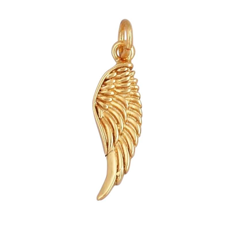 Gold Angel Wing Charms