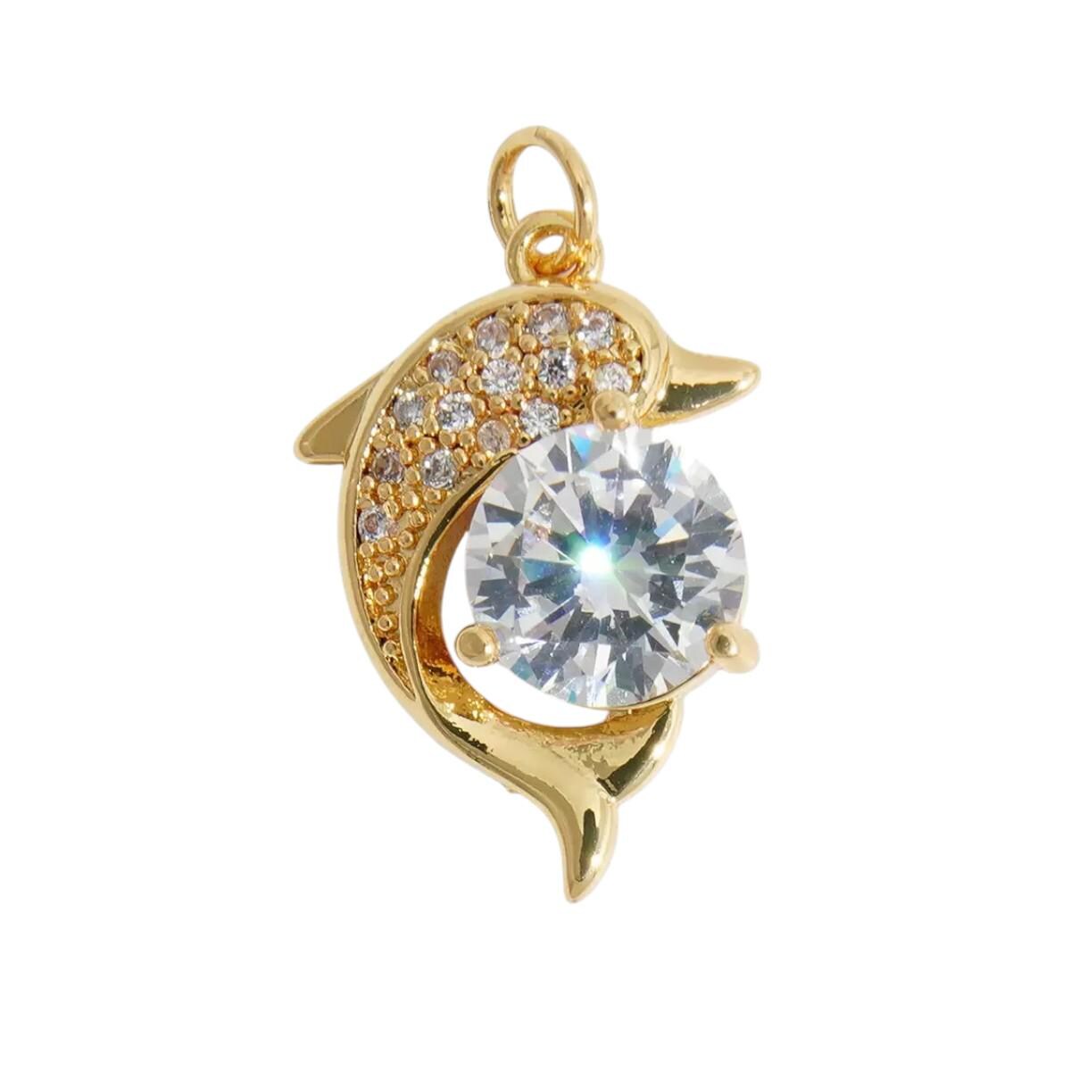 Gold Ocean Charms, CZ Turtle Dolphin Whale Surfboard Pendant, Pave Nautical Charms for DIY Necklace Bracelet Making