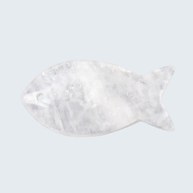 Natural Stone Fish Charms for Jewelry Making, 38mm Gemstone Fish Pendant Beads, DIY Craft Supplies,