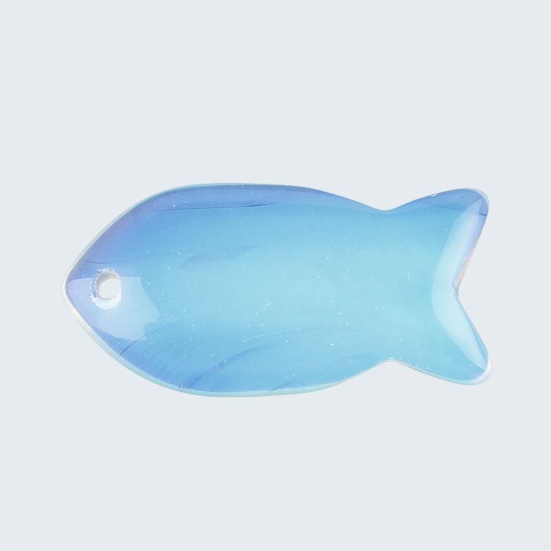 Natural Stone Fish Charms for Jewelry Making, 38mm Gemstone Fish Pendant Beads, DIY Craft Supplies,