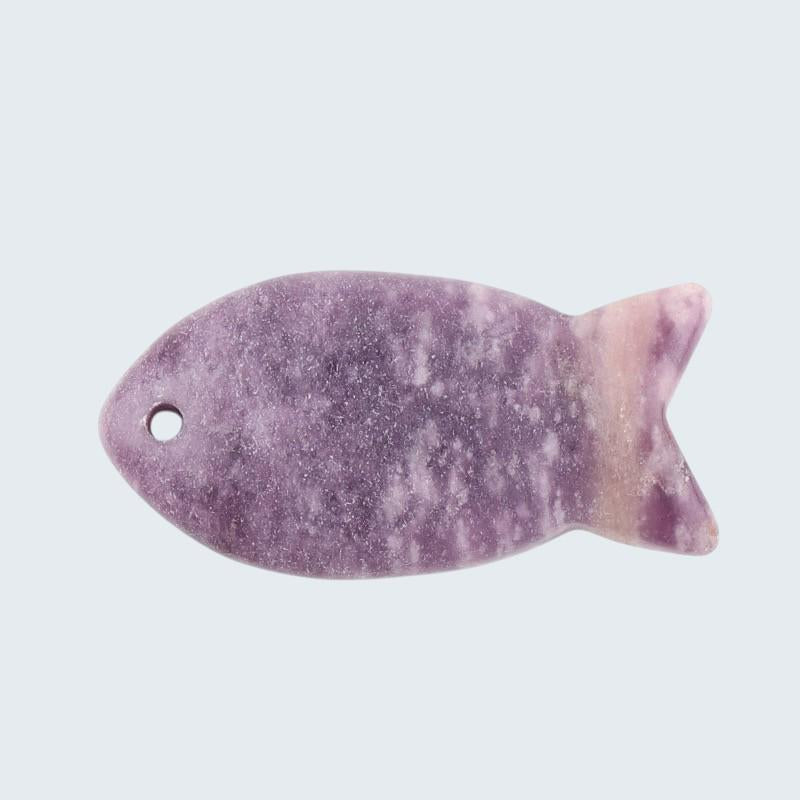 Natural Stone Fish Charms for Jewelry Making, 38mm Gemstone Fish Pendant Beads, DIY Craft Supplies,