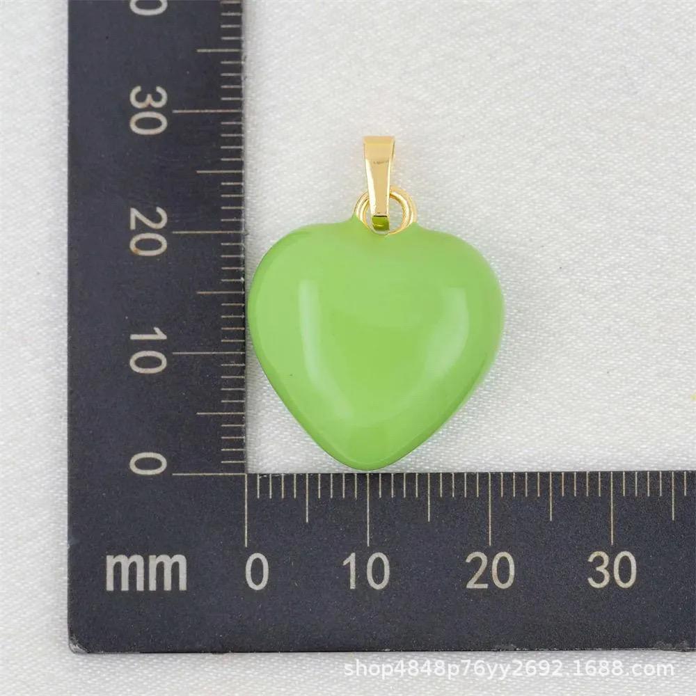 Puffy Heart Charms | Colorful Enamel Heart Pendants for DIY Jewelry Making, Cute Gold Plated Bracelet & Necklace Charms